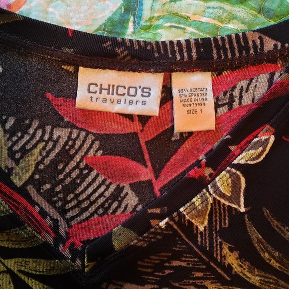 Chico's Top + Crop Pants Outfit Set Size 1 Small - Picture 2 of 7